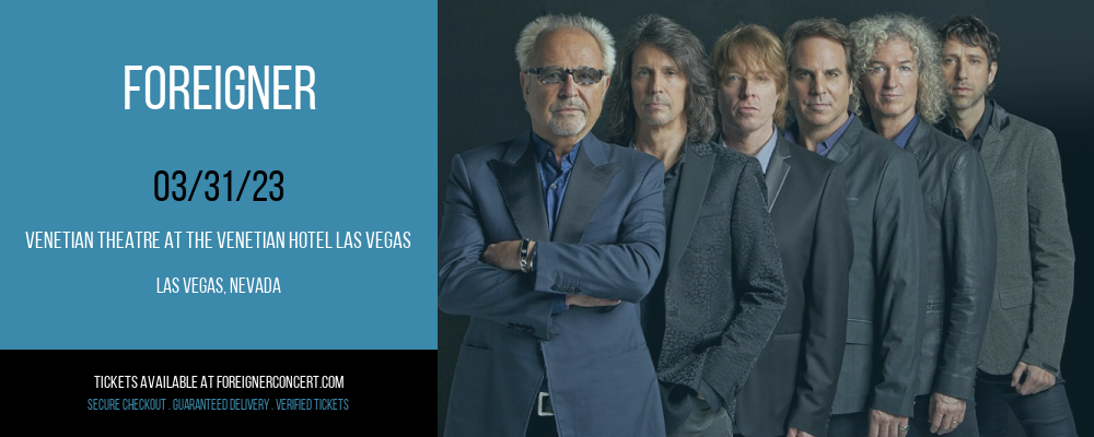 Foreigner at Foreigner Concerts tickets Foreigner at Foreigner Concerts
