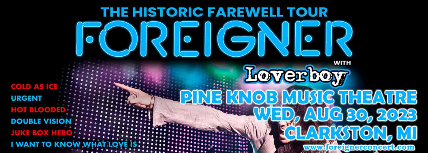 Foreigner & Loverboy at Foreigner Concerts tickets Foreigner & Loverboy at Foreigner Concerts
