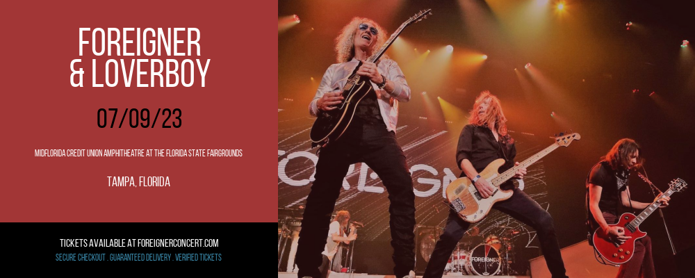 Foreigner & Loverboy at Foreigner Concerts tickets Foreigner & Loverboy at Foreigner Concerts