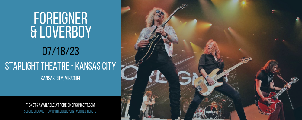 Foreigner & Loverboy at Foreigner Concerts tickets Foreigner & Loverboy at Foreigner Concerts