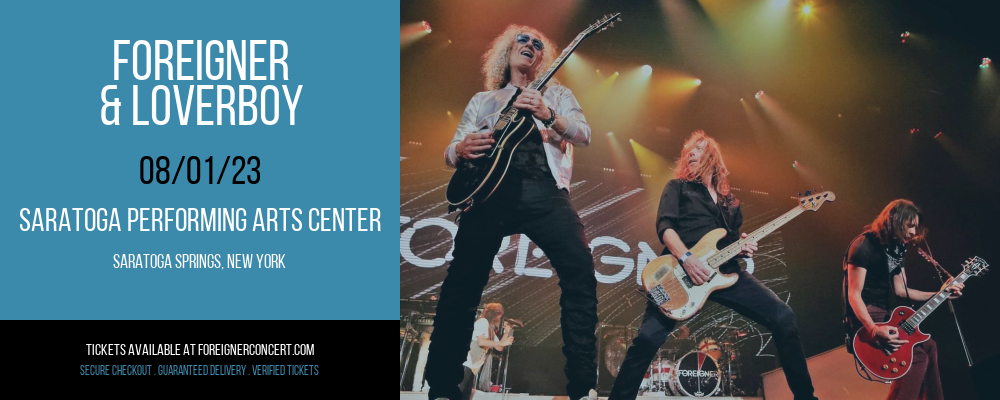 Foreigner & Loverboy at Foreigner Concerts tickets Foreigner & Loverboy at Foreigner Concerts