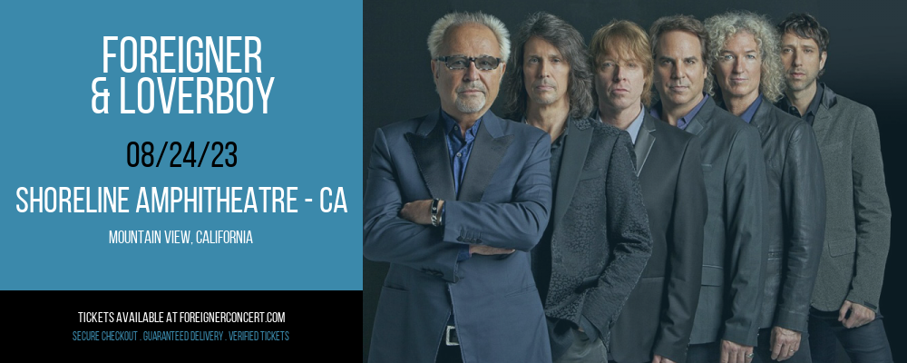 Foreigner & Loverboy at Foreigner Concerts tickets Foreigner & Loverboy at Foreigner Concerts
