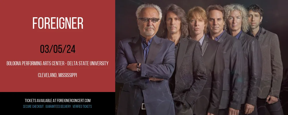 Foreigner at Bologna Performing Arts Center - Delta State University at Bologna Performing Arts Center - Delta State University